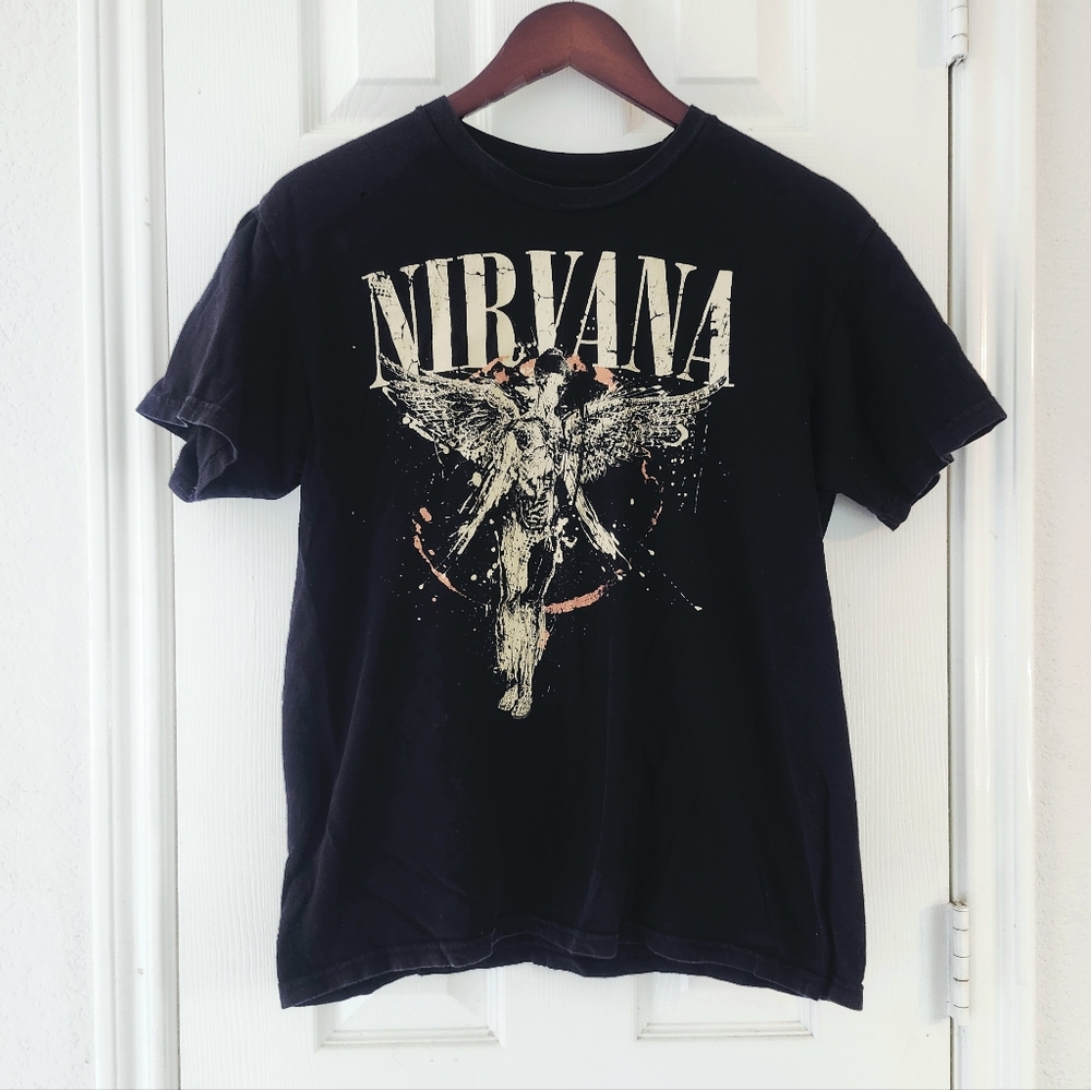 Nirvana Black Angel Graphic Tee
